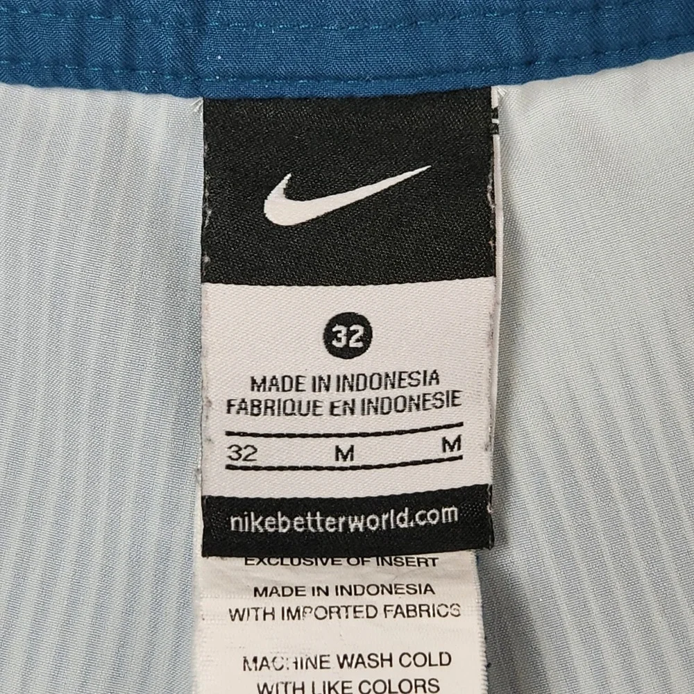 Nike Vapor Board Shorts Mens 32 Medium Blue Stretch Unlined Swim Trunks NESS7459
